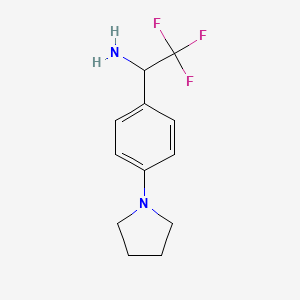 2,2,2-Trifluoro-1-(4-(pyrrolidin-1-YL)phenyl)ethanamine