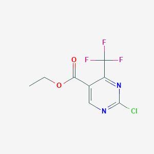 molecular formula C8H6ClF3N2O2 B1304095 Ethyl 2-chloro-4-(trifluoromethyl)pyrimidine-5-carboxylate CAS No. 187035-79-6