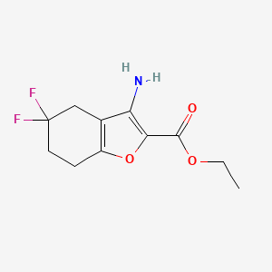 Ethyl 3-amino-5,5-difluoro-4,5,6,7-tetrahydrobenzofuran-2-carboxylate