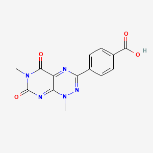 4-(1,6-Dimethyl-5,7-dioxo-1,5,6,7-tetrahydropyrimido[5,4-e][1,2,4]triazin-3-yl)benzoic acid