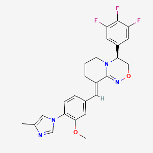 (S,E)-9-(3-Methoxy-4-(4-methyl-1H-imidazol-1-YL)benzylidene)-4-(3,4,5-trifluorophenyl)-3,4,6,7,8,9-hexahydropyrido[2,1-C][1,2,4]oxadiazine