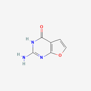 molecular formula C6H5N3O2 B13041037 2-Aminofuro[2,3-d]pyrimidin-4(1H)-one 