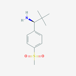 (S)-2,2-Dimethyl-1-(4-(methylsulfonyl)phenyl)propan-1-amine hcl