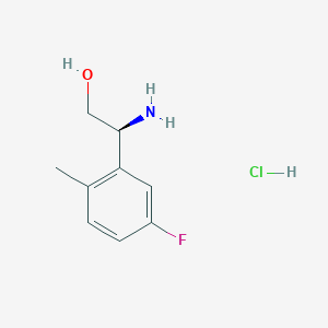 (S)-2-Amino-2-(5-fluoro-2-methylphenyl)ethan-1-OL hcl