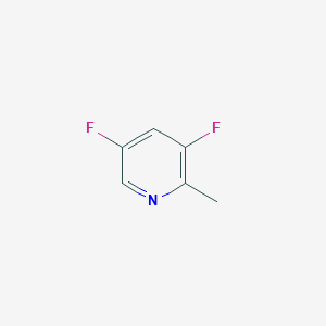 molecular formula C6H5F2N B13041159 3,5-Difluoro-2-methylpyridine 