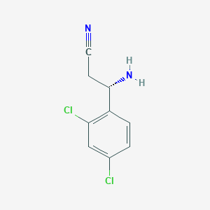 (3S)-3-Amino-3-(2,4-dichlorophenyl)propanenitrile