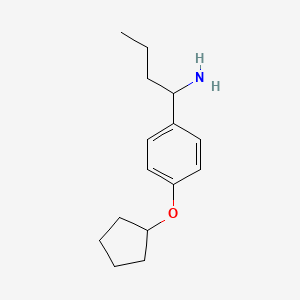 1-(4-Cyclopentyloxyphenyl)butylamine