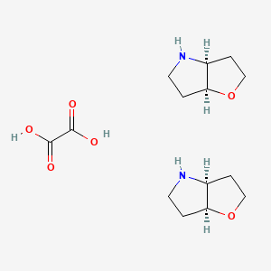 molecular formula C14H24N2O6 B13041190 Cis-Hexahydro-2H-Furo[3,2-B]PyrroleOxalate 