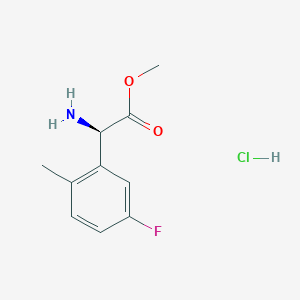 Methyl (R)-2-amino-2-(5-fluoro-2-methylphenyl)acetate hcl