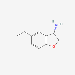 (3S)-5-Ethyl-2,3-dihydro-1-benzofuran-3-amine