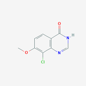 molecular formula C9H7ClN2O2 B13041232 8-Chloro-7-methoxyquinazolin-4(3H)-one 