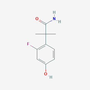 2-(2-Fluoro-4-hydroxyphenyl)-2-methylpropanamide