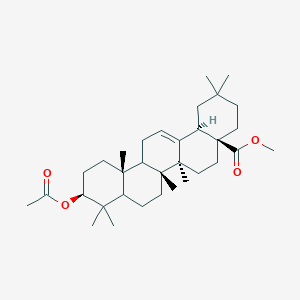 methyl (4aS,6aS,6bR,10S,12aR,14bR)-10-acetyloxy-2,2,6a,6b,9,9,12a-heptamethyl-1,3,4,5,6,6a,7,8,8a,10,11,12,13,14b-tetradecahydropicene-4a-carboxylate