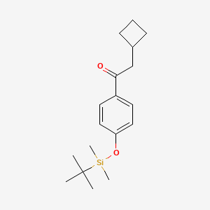 1-(4-((Tert-butyldimethylsilyl)oxy)phenyl)-2-cyclobutylethan-1-one