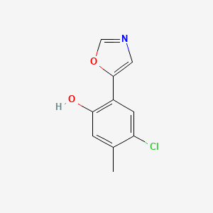 4-Chloro-5-methyl-2-(oxazol-5-YL)phenol