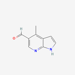 4-methyl-1H-pyrrolo[2,3-b]pyridine-5-carbaldehyde