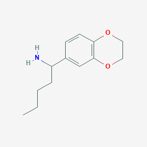 1-(2,3-Dihydro-1,4-benzodioxin-6-yl)pentan-1-amine