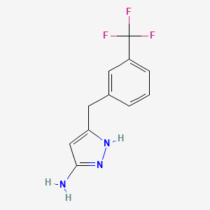 3-(3-(Trifluoromethyl)benzyl)-1H-pyrazol-5-amine