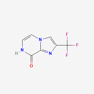 molecular formula C7H4F3N3O B13041402 2-(Trifluoromethyl)imidazo[1,2-a]pyrazin-8-ol 