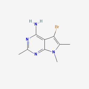 5-Bromo-2,6,7-trimethyl-7H-pyrrolo[2,3-D]pyrimidin-4-amine