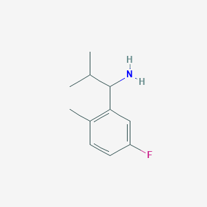 1-(5-Fluoro-2-methylphenyl)-2-methylpropan-1-amine