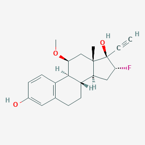 molecular formula C21H25FO3 B130415 Fluoromoxestrol CAS No. 142154-95-8