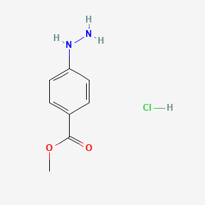 molecular formula C8H11ClN2O2 B1304157 Methyl 4-hydrazinylbenzoate Hydrochloride CAS No. 6296-89-5