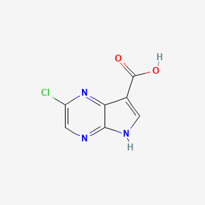 2-Chloro-5H-pyrrolo[2,3-b]pyrazine-7-carboxylic acid