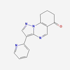 3-(Pyridin-2-YL)-8,9-dihydropyrazolo[1,5-A]quinazolin-6(7H)-one