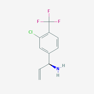 (1S)-1-[3-Chloro-4-(trifluoromethyl)phenyl]prop-2-enylamine