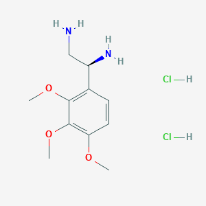 (1S)-1-(2,3,4-Trimethoxyphenyl)ethane-1,2-diamine 2hcl