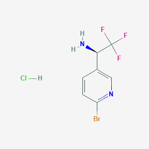 (R)-1-(6-Bromopyridin-3-YL)-2,2,2-trifluoroethan-1-amine hcl