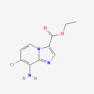 Ethyl 8-amino-7-chloroimidazo[1,2-A]pyridine-3-carboxylate