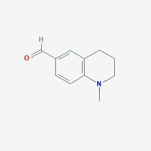 molecular formula C11H13NO B1304170 1-Methyl-1,2,3,4-tetrahydroquinoline-6-carbaldehyde CAS No. 493-50-5