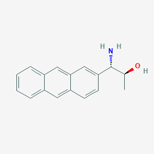 molecular formula C17H17NO B13041704 (1S,2S)-1-Amino-1-(2-anthryl)propan-2-OL 