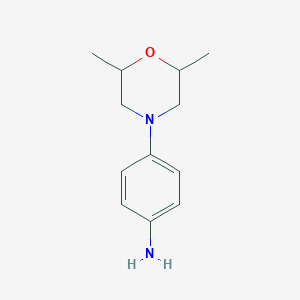 molecular formula C12H18N2O B1304176 4-(2,6-Dimethylmorpholino)aniline CAS No. 218930-10-0