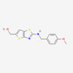 (2-((4-Methoxybenzyl)amino)thieno[2,3-D]thiazol-5-YL)methanol