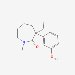 molecular formula C15H21NO2 B1304177 3-Ethyl-3-(3-hydroxyphenyl)-1-methylazepan-2-one CAS No. 71556-74-6