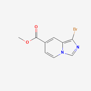 molecular formula C9H7BrN2O2 B13041775 Methyl1-bromoimidazo[1,5-a]pyridine-7-carboxylate 