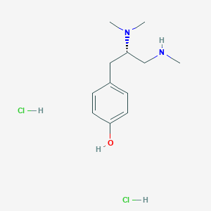 molecular formula C12H22Cl2N2O B13041780 (S)-4-(2-(Dimethylamino)-3-(methylamino)propyl)phenol 2hcl 