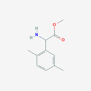 molecular formula C11H15NO2 B13041795 Methyl 2-amino-2-(2,5-dimethylphenyl)acetate 