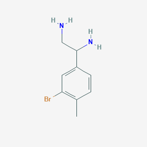 1-(3-Bromo-4-methylphenyl)ethane-1,2-diamine