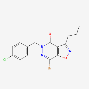 7-Bromo-5-(4-chlorobenzyl)-3-propylisoxazolo[4,5-D]pyridazin-4(5H)-one