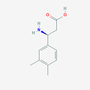 molecular formula C11H15NO2 B13041821 (S)-3-Amino-3-(3,4-dimethylphenyl)propanoicacidhcl 