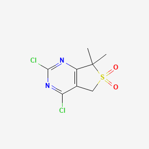 2,4-Dichloro-7,7-dimethyl-5,7-dihydrothieno[3,4-D]pyrimidine 6,6-dioxide