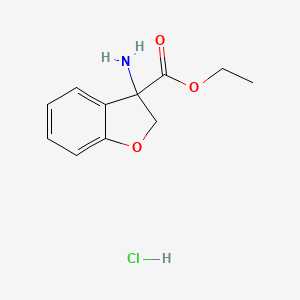 Ethyl 3-amino-2,3-dihydrobenzofuran-3-carboxylate hcl