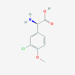 (2R)-2-amino-2-(3-chloro-4-methoxyphenyl)acetic acid