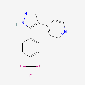 4-{3-[4-(Trifluoromethyl)phenyl]-1H-pyrazol-4-yl}-pyridine