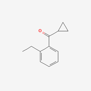 molecular formula C12H14O B13041891 Cyclopropyl(2-ethylphenyl)methanone 