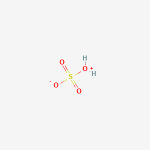 molecular formula H2SO4<br>H2O4S B130419 聚甘油-3 辛酸酯 CAS No. 22555-09-5